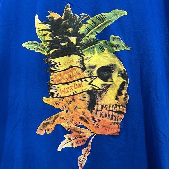 🔥🔥 ROBERT GRAHAM Designer Brand Graphic Tee - Blue - Men Size 2XLT - PERFECT - Picture 3 of 10